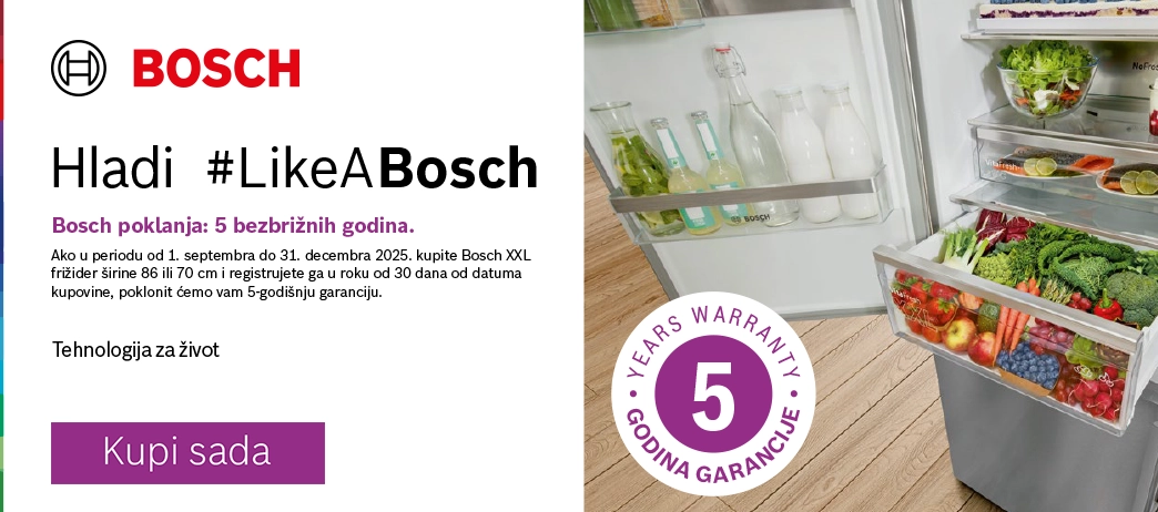 Bosch frižideri - 5 god garancije