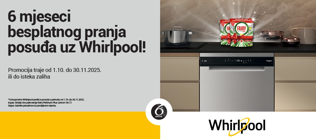 Whirlpool dishwasher + Fairy